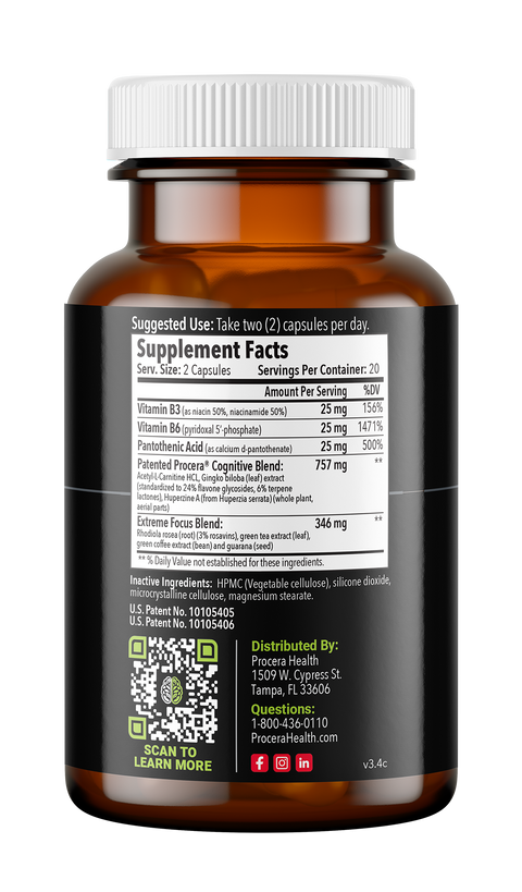 Procera XTF Extreme Focus Procera Health Procera XTF Extreme Focus Procera Health